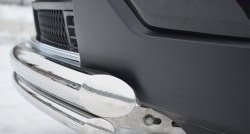 17 749 р. Защита переднего бампера (2 трубыØ76 и 42 мм, нержавейка) SLITKOFF  Jeep Grand Cherokee  WK2 (2010-2013) дорестайлинг  с доставкой в г. Керчь. Увеличить фотографию 3