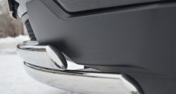 16 849 р. Защита переднего бампера (2 трубыØ75х42 мм, нержавейка) Russtal Jeep Grand Cherokee WK2 дорестайлинг (2010-2013)  с доставкой в г. Керчь. Увеличить фотографию 3