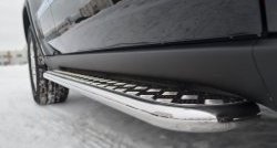 24 649 р. Широкая защита порогов SLITKOFF  Jeep Grand Cherokee  WK2 (2010-2013) дорестайлинг  с доставкой в г. Керчь. Увеличить фотографию 3