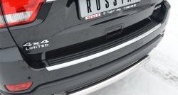 Одинарная защита заднего бампера из трубы диаметром 63 мм SLITKOFF Jeep Grand Cherokee  WK2 (2010-2013) дорестайлинг