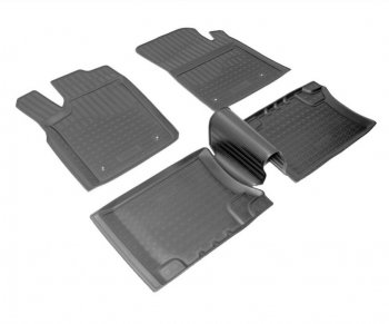Комплект ковриков в салон Norplast Unidec Jeep Grand Cherokee  WK2 (2010-2022) дорестайлинг, 1-ый рестайлинг, 2-ой рестайлинг (Цвет: черный)