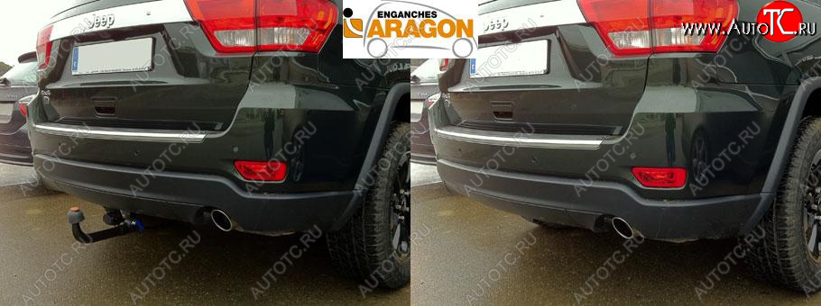 14 799 р. Фаркоп Aragon.(шар V) Jeep Grand Cherokee WK2 1-ый рестайлинг (2013-2018)  с доставкой в г. Керчь