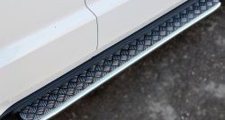 24 649 р. Широкая защита порогов SLITKOFF  Jeep Grand Cherokee  WK2 (2010-2013) дорестайлинг  с доставкой в г. Керчь. Увеличить фотографию 2