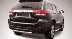 Защита заднего бампера из короткой трубы диаметром 57 мм Slitkoff Jeep Grand Cherokee  WK2 (2010-2013) дорестайлинг