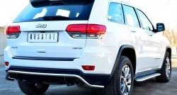16 449 р. Защита заднего бампера (Ø42 мм волна, нержавейка) SLITKOFF  Jeep Grand Cherokee  WK2 (2010-2013) дорестайлинг  с доставкой в г. Керчь. Увеличить фотографию 4