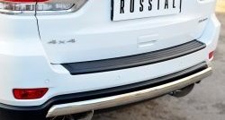 15 999 р. Защита заднего бампера (Ø75x42 мм, нержавейка) SLITKOFF  Jeep Grand Cherokee  WK2 (2013-2018) 1-ый рестайлинг  с доставкой в г. Керчь. Увеличить фотографию 2