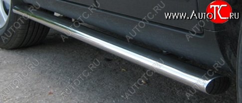 21 999 р. Защита порогов из овальной трубы диаметром 75x42 мм Russtal Jeep Liberty KK (2007-2013)  с доставкой в г. Керчь
