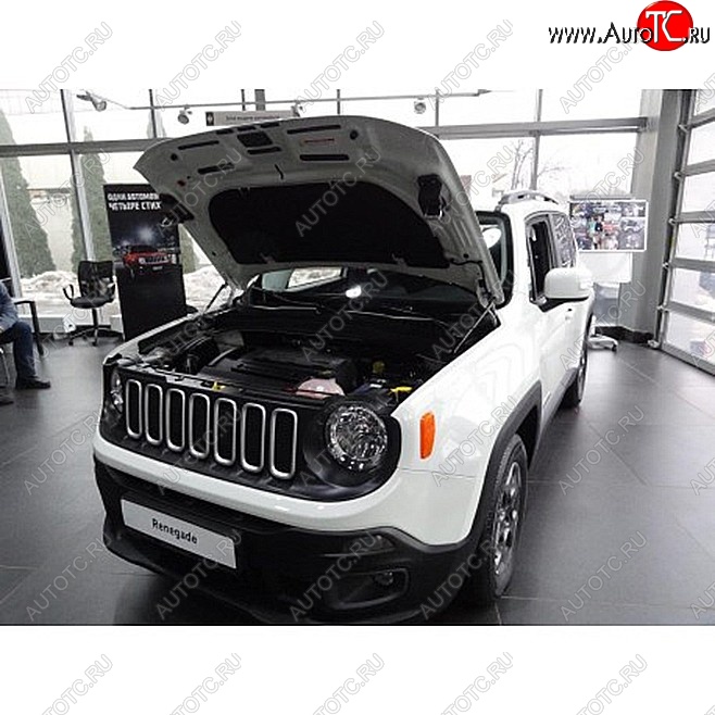 2 049 р. Упоры капота Russtal Jeep Renegade 1 BU дорестайлинг (2014-2020)  с доставкой в г. Керчь