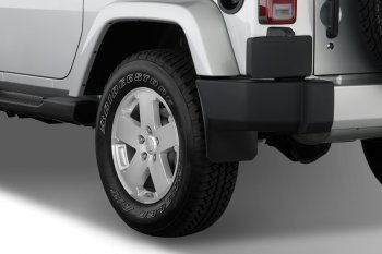 4 799 р. Брызговики (2, 4 дв.) Frosch (optimum, в коробке) Jeep Wrangler JK 3 дв. дорестайлинг (2006-2010) (Задние)  с доставкой в г. Керчь. Увеличить фотографию 2