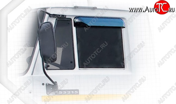 1 199 р. Дефлектора окон CA-Plastiс КамАЗ 4308 дорестайлинг (2003-2010) (Classic полупрозрачный)  с доставкой в г. Керчь