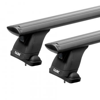 15 889 р. Багажник на крышу без рейлингов сборе LUX  KIA K5  DL (2019-2022) (дуги аэро-трэвэл 130 см, без замка, черный)  с доставкой в г. Керчь. Увеличить фотографию 2