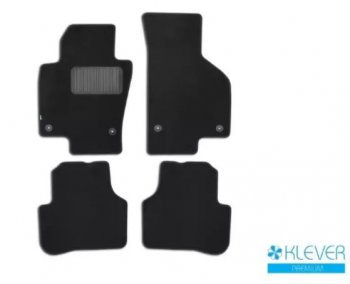 Текстильные коврики салона Klever Premium KIA Quaris  1 KH (2015-2019) 2-ой рестайлинг седан (Черные)