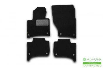 Текстильные коврики салона Klever Standart KIA Quaris  1 KH (2015-2019) 2-ой рестайлинг седан (Черные)