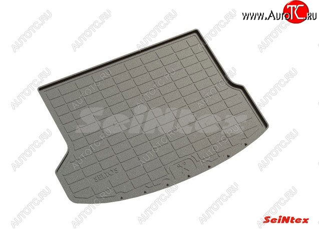 1 539 р. Коврик в багажник SeiNtex (полимерный)  KIA Seltos (2019-2025) (Без сабвуфера)  с доставкой в г. Керчь