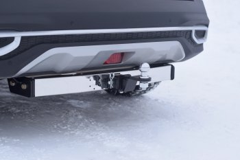 18 039 р. Фаркоп Petroil Tuning (съемный квадрат, с нержавеющей пластиной)  KIA Seltos (2019-2025)  с доставкой в г. Керчь. Увеличить фотографию 4