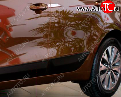 1 029 р. Молдинг двери RA (задний левый)  KIA Ceed  2 JD (2012-2018) дорестайлинг, хэтчбэк, рестайлинг, хэтчбэк (Поверхность шагрень)  с доставкой в г. Керчь