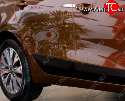 1 029 р. Молдинг двери RA (задний правый) KIA Ceed 2 JD дорестайлинг, хэтчбэк (2012-2015) (Поверхность глянец под покраску, Неокрашенный)  с доставкой в г. Керчь