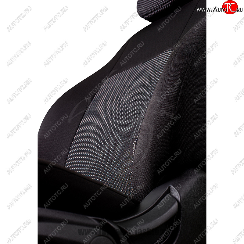 7 699 р. Чехлы для сидений Lord Autofashion Дублин (жаккард, спинка и сиденье 60/40+подлокотник, 3 Г-образных подголовника)  KIA Ceed  2 JD (2012-2018) дорестайлинг универсал, дорестайлинг, хэтчбэк, рестайлинг универсал, рестайлинг, хэтчбэк (Черный, вставка Ёж Белый)  с доставкой в г. Керчь