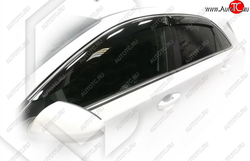 2 099 р. Дефлектора окон CA-Plastic (SW) KIA Ceed 3 CD универсал (2018-2025) (Classic полупрозрачный, Без хром молдинга)  с доставкой в г. Керчь