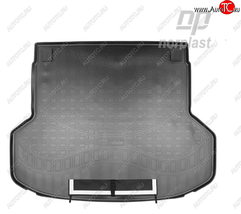3 199 р. Коврик багажника Norplast Unidec (1.6 л)  KIA Ceed  3 CD (2018-2025) универсал (Черный, с погрузочным ковриком (фартуком))  с доставкой в г. Керчь