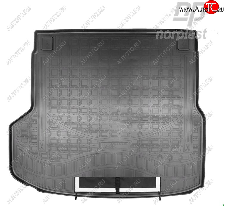 3 199 р. Коврик багажника Norplast (1,4 Turbo)  KIA Ceed  3 CD (2018-2025) универсал (Черный, с погрузочным ковриком (фартуком))  с доставкой в г. Керчь