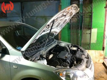 2 249 р. Упор капота MV-Tuning (одинарный; без кронштейна) KIA Ceed 1 ED дорестайлинг, хэтчбэк 5 дв. (2006-2010)  с доставкой в г. Керчь. Увеличить фотографию 2