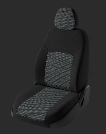 Чехлы для сидений Lord Autofashion Дублин (жаккард, спинка и сиденье 40/60, 3 Г-образных подголовника) KIA Ceed  1 ED (2006-2012) дорестайлинг универсал, дорестайлинг, хэтчбэк 5 дв., рестайлинг универсал, рестайлинг, хэтчбэк 5 дв. (Черный, вставка Черный Зигзаг)