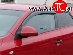 999 р. Комплект дефлекторов окон (ветровиков) 4 шт. (хетчбек, 3 дв.) Russtal KIA Ceed 1 ED дорестайлинг, хэтчбэк 5 дв. (2006-2010)  с доставкой в г. Керчь