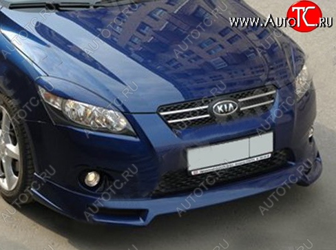 1 299 р. Реснички на фары (дорестайлинг) Tuning-Sport KIA Ceed 1 ED дорестайлинг, хэтчбэк 5 дв. (2006-2010) (Неокрашенные)  с доставкой в г. Керчь