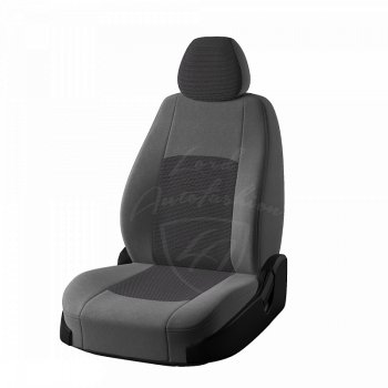 Чехлы для сидений Lord Autofashion Турин (жаккард) KIA Ceed  1 ED (2006-2012) дорестайлинг универсал, дорестайлинг, хэтчбэк 5 дв., рестайлинг универсал, рестайлинг, хэтчбэк 5 дв. (Серый Норд, вставка Тома серый)
