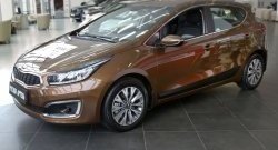 4 199 р. Молдинги RA KIA Ceed 2 JD рестайлинг, хэтчбэк (2015-2018) (Поверхность шагрень)  с доставкой в г. Керчь. Увеличить фотографию 5