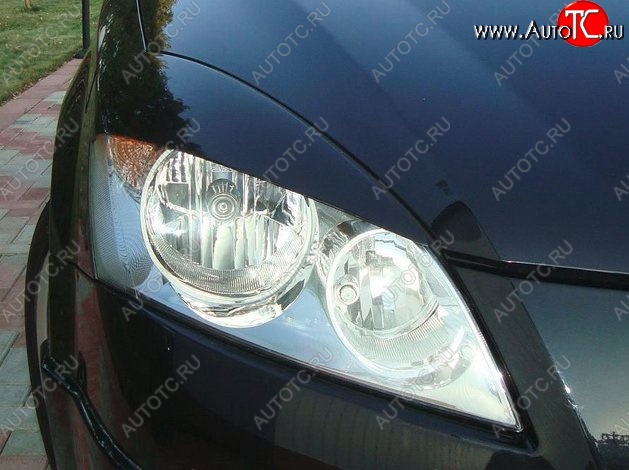 1 649 р. Реснички на фары CT v2 KIA Ceed 1 ED дорестайлинг, хэтчбэк 5 дв. (2006-2010) (Неокрашенные)  с доставкой в г. Керчь