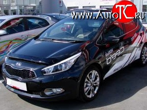 4 599 р. Дефлектор капота NovLine KIA Ceed 1 ED рестайлинг, хэтчбэк 5 дв. (2010-2012)  с доставкой в г. Керчь
