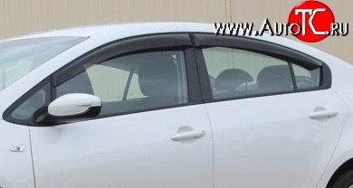 999 р. Комплект дефлекторов окон (ветровиков) 4 шт. (седан) Russtal KIA Cerato 3 YD дорестайлинг седан (2013-2016)  с доставкой в г. Керчь