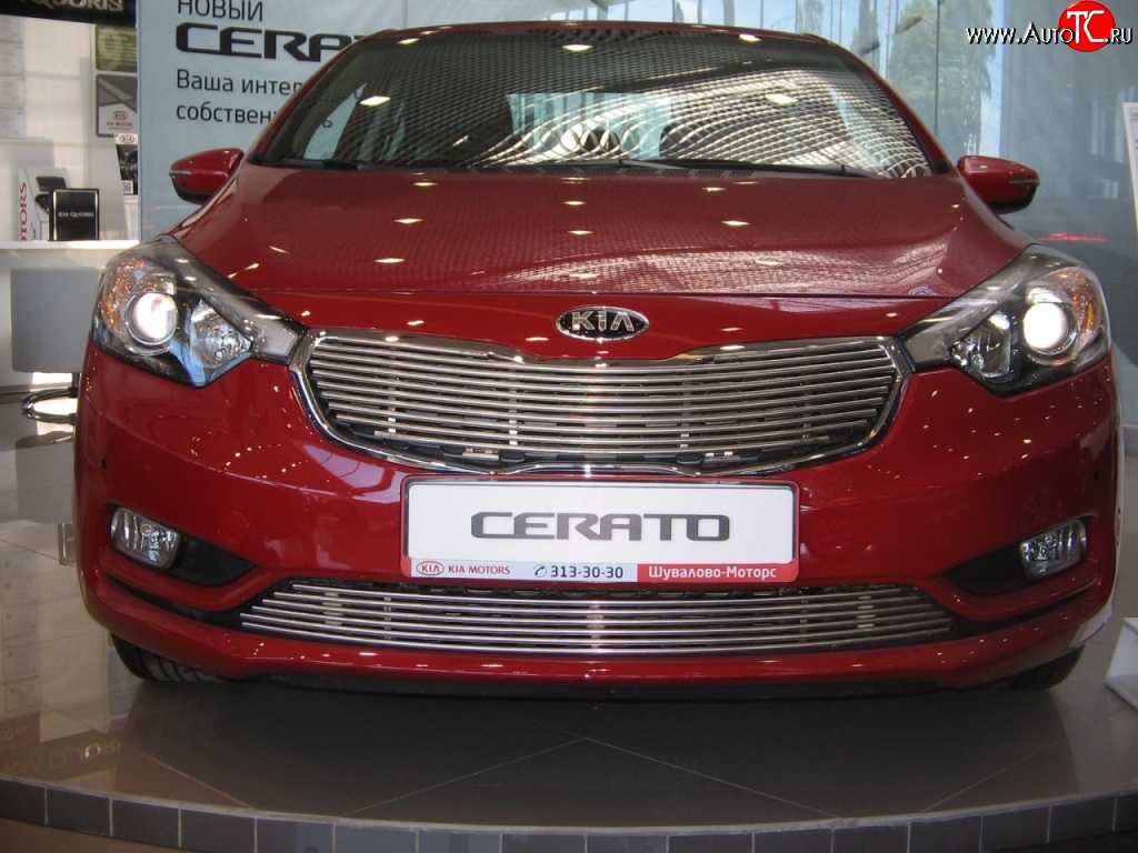 4 799 р. Декоративная вставка решетки радиатора Berkut KIA Cerato 3 YD дорестайлинг седан (2013-2016)  с доставкой в г. Керчь