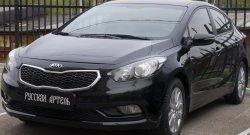 1 029 р. Реснички на фары RA  KIA Cerato  3 YD (2013-2016) дорестайлинг седан (Неокрашенные)  с доставкой в г. Керчь. Увеличить фотографию 4