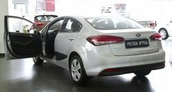 1 699 р. Накладки на порожки автомобиля RA  KIA Cerato  4 BD (2018-2025) дорестайлинг седан, рестайлинг седан  с доставкой в г. Керчь. Увеличить фотографию 4