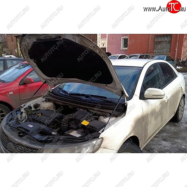 1 699 р. Упоры капота Russtal KIA Cerato 2 TD седан (2008-2013)  с доставкой в г. Керчь