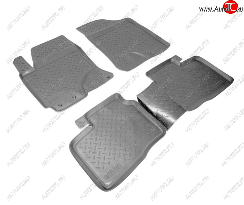 2 499 р. Комплект ковриков в салон Norplast KIA Cerato 2 TD седан (2008-2013) (Цвет: черный)  с доставкой в г. Керчь