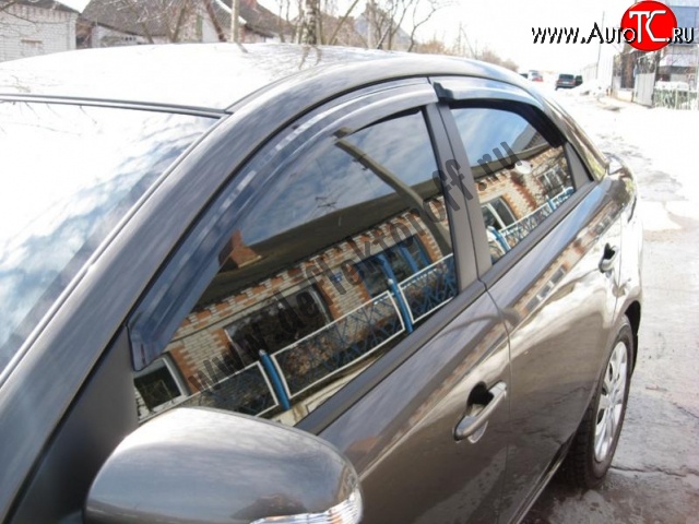 746 р. Дефлекторы окон (ветровики) Novline 4 шт KIA Cerato 1 LD седан дорестайлинг (2003-2007)  с доставкой в г. Керчь