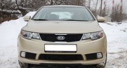 4 599 р. Накладка на передний бампер GT Dynamics KIA Cerato 2 TD седан (2008-2013) (Неокрашенная)  с доставкой в г. Керчь. Увеличить фотографию 2