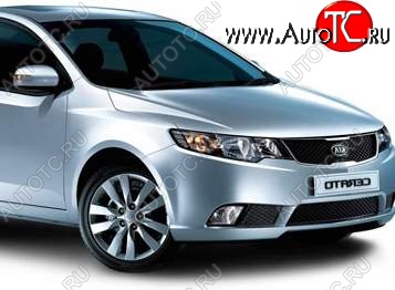 4 599 р. Правое крыло SAT (Тайвань) KIA Forte хэтчбек (2008-2013) (Неокрашенное)  с доставкой в г. Керчь