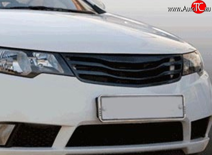 1 849 р. Решётка радиатора M-VRS KIA Cerato 2 TD седан (2008-2013) (Неокрашенная)  с доставкой в г. Керчь