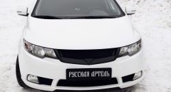 4 199 р. Решётка радиатора (Forte) RA KIA Cerato 2 TD седан (2008-2013) (Поверхность глянец (под окраску), Неокрашенная)  с доставкой в г. Керчь. Увеличить фотографию 3