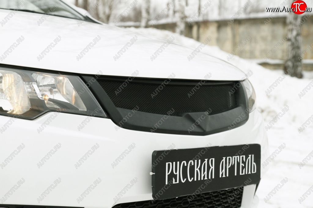 4 199 р. Решётка радиатора (Forte) RA KIA Cerato 2 TD седан (2008-2013) (Поверхность глянец (под окраску), Неокрашенная)  с доставкой в г. Керчь