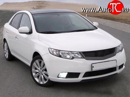 5 099 р. Решётка радиатора RoadRuns KIA Cerato 2 TD седан (2008-2013) (Неокрашенная)  с доставкой в г. Керчь