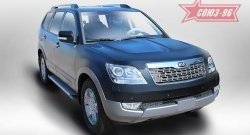 10 034 р. Пороги из алюминиевого профиля Souz-96 KIA Mohave HM рестайлинг (2017-2020)  с доставкой в г. Керчь. Увеличить фотографию 2