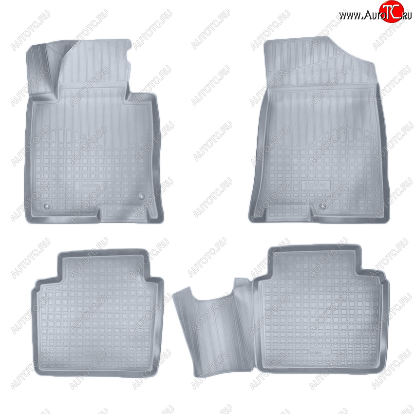 3 299 р. Коврики салона Norplast Unidec  KIA Optima ( 4 JF,  JF) (2015-2020) дорестайлинг универсал, дорестайлинг седан, седан рестайлинг (Цвет: серый)  с доставкой в г. Керчь