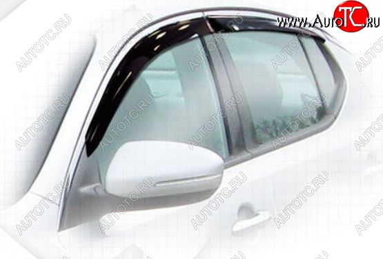 2 199 р. Дефлектора окон CA-Plastiс KIA Optima 3 TF дорестайлинг седан (2010-2013) (Classic полупрозрачный, Без хром.молдинга)  с доставкой в г. Керчь