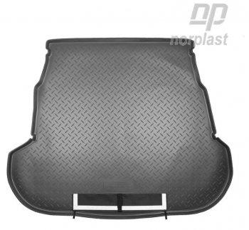 Коврик багажника Norplast Unidec KIA Optima 3 TF дорестайлинг седан (2010-2013) (Черный, с погрузочным ковриком (фартуком))